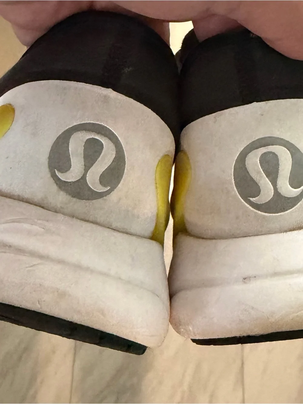 Lululemon Blissfeel 1 Black Athletic Sneakers with Yellow Accent